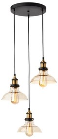 Redo 01-1004 - Lustră pe cablu SAVILLE 3xE27/42W/230V