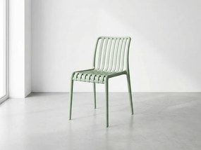 REDUCERE Scaun din plastic TREGO, verde II. calitate