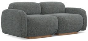 Canapea modulară gri 190 cm Ailani – Makamii