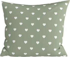 Husa de perna din bumbac SAGHEARTS POLY 45x45 cm, verde