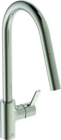 Baterie bucatarie cu dus extactibil Ideal Standard Gusto 235 argintiu Silver Storm 1 tip de jet
