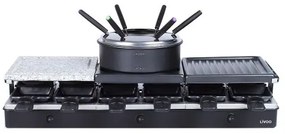 Set raclette, grill, fondue DOC234, 1650W, 1,6 L, 12 persoane