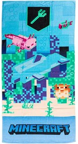 Minecraft Trident prosop de baie, prosop de plajă 70x140cm