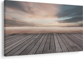 Tablou - Pier la apus de soare (90x60 cm)