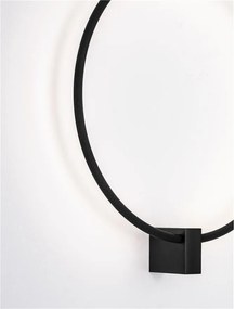 Aplica de perete circulara LED CCT CERCIO 50cm negru