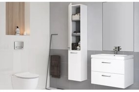 Cersanit S801-142-DSM - Dulap suspendat pentru baie cu lavoar LARA CITY 60, alb