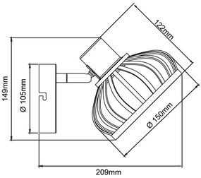 Brilliant - Lampă de perete NORAH 1xE14/28W/230V bambus