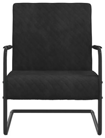 325730 vidaXL Scaun tip consolă, negru, catifea
