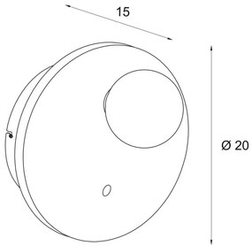 Aplica de perete piatra naturala Lando