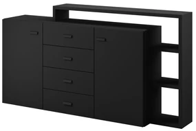 Comodă Bilsby Typ 27 (negru + negru mat). 1030553