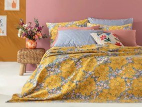 Buttercup Cuvertură Cu İmprimeu Pentru O Singură Persoană 150x220cm Galben