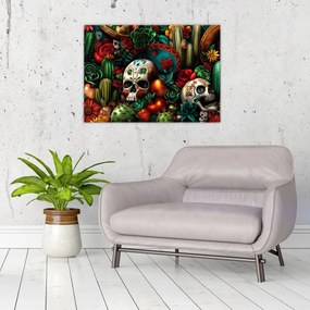 Tablou pe sticlă - Concept mexican (70x50 cm)