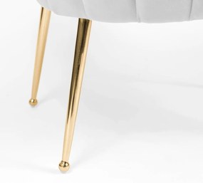Scaun Lili gri inchis/gold – H81 cm