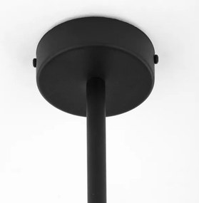 Lustră pe tijă Jupiter 1974 MOKA 3xGU10/10W/230V + 3xG9/10W/230V negru/crom