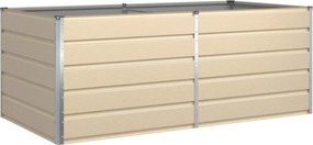vidaXL Jardinieră Creme 195 x 100 x 75 cm Oțel Galvanizat