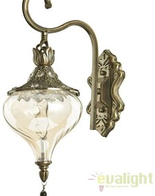 Aplica LUX clasica din alama finisaj antichizat, HAREM AP1 115962