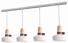 Lustra cu 4 pendule design modern Merden alb mat