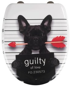 Capac WC 37,5 x 41,5 cm Easy-Close (cu închidere automată) Guilty Dog – Wenko