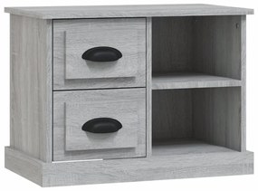 vidaXL Noptieră, gri sonoma, 60x35,5x45 cm