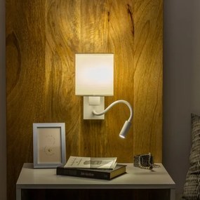 Lampă LED flexibilă de perete Brilagi NUBILA 1xE27/25W/230V + LED/3W alb