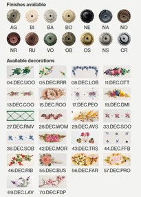 Plafoniera design clasic realizata manual CAPUA 44cm