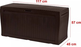 Ladă de depozitare confortabilă pentru punte 270l