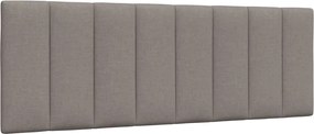 vidaXL Pernă pentru tăblie de pat, Hanko, gri taupe, 140 cm, material textil