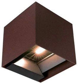 LED lampă solară de perete cu senzor, 9W, 3,7V, 3000/4000/5000K, IP65, maro