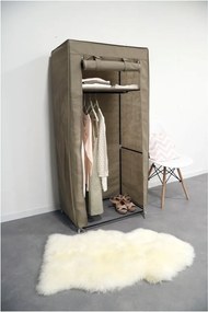 Dulap textil Compactor Wardrobe, înălțime 147 cm, bej