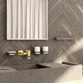 Dozator de săpun și suport de periuțe de dinți de perete NIMCO MAC 2905831K-T-90 MAYA 320 mm