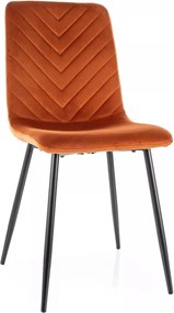 Scaun DAREN, scortisoara - Bluvel 4215, stofa catifelata/metal, 45x39x
