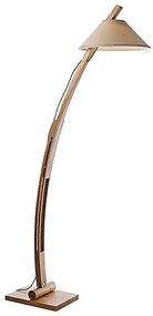 Lampă de podea din lemn masiv, 1xE27/60W/230V, frasin