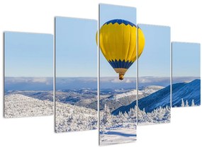 Tablou - Zbor peste peisaj de iarnă (150x105 cm)