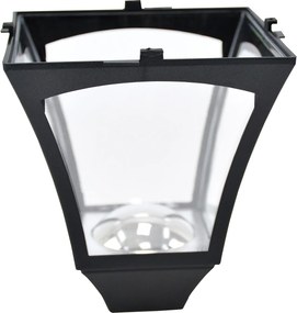 Outsunny Felinar de Grădină Led cu Panouri Solare, 120cm, Negru | Aosom Romania