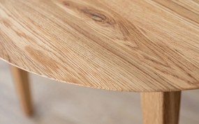 Masă stejar masiv Dining Oscar Rotundă - ⌀110cm