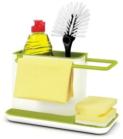 Suport pentru detergent de vase Joseph Joseph Caddy Sink Tidy, alb-verde