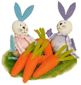 Set creativ pentru realizarea decorațiunilorIepurași, înălțime 11 cm
