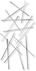 Cuier de perete argintiu din metal 100 cm Matches – Spinder Design