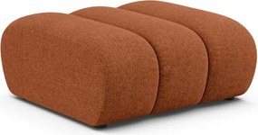 Taburet cărămiziu cu tapițerie din chenille Lupine – Micadoni