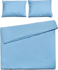 Lenjerie de pat din bumbac CALMORA albastru deschis Dimensiune lenjerie de pat: 70 x 90 cm | 140 x 220 cm