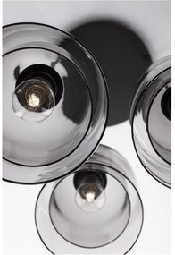 Lustra cu 3 pendule modern Velor fumuriu