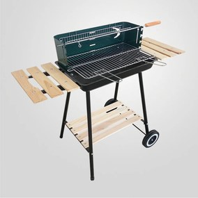 Grătar cu cărbune dreptunghiular cu role MIR244