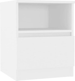 vidaXL Noptieră, alb, 40x40x50 cm, PAL