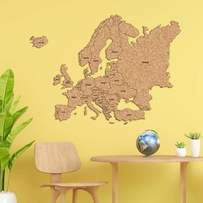 DUBLEZ | Harta Europei din plută + State în engleză