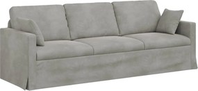 vidaXL Canapea Gri deschis 228 x 78 x 80 cm Catifea