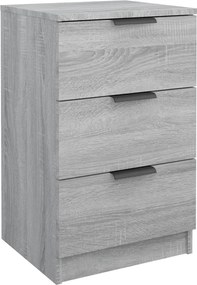 vidaXL Noptieră, gri sonoma, 40x36x65 cm
