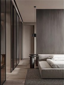 Pendul minimalist metal negru MARLIN