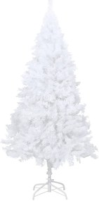 Brad de Craciun artificial cu LEDramuri groase, alb, 120 cm 1, Alb, 120 cm