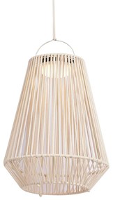 Lampă de masă boemă bej, cu LED, cu 3 trepte de intensitate, IP54, reîncărcabilă solar - Duca
