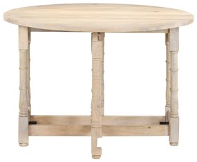 321700 vidaXL Masă de bucătărie, 110x76 cm, lemn masiv de mango, rotundă